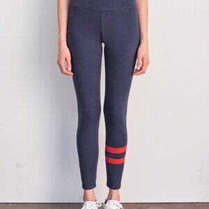 Sundry Striped Leggings - Navy